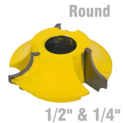 3 Wing Cutter 1/4' & 1/2' ¼ Round