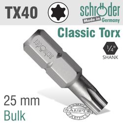 Torx Tx 40 Classic Bit 25mm