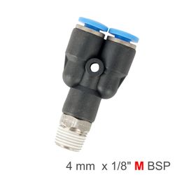 Pu Hose Fitting Y Joint 4mm-1/8 M