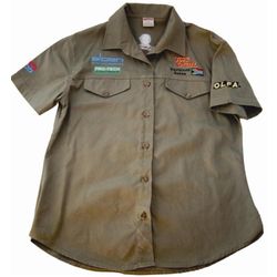 Vermont Ladies Blouse Long Sleeve Olive Medium