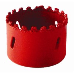 Hole Saw Carbide Grit 70mm - Red
