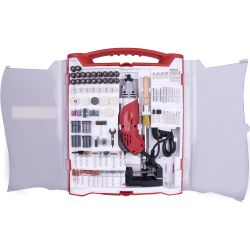 Rotary Tool 170w Accessory Set 245pc With Stand And Flex Shaft