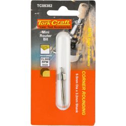 Mini Router Bit 9.5mm Corner Rounding 3.2mm Shank