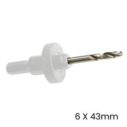 Arbor Drill Bit 6 X 43mm For Hss Hole Saws