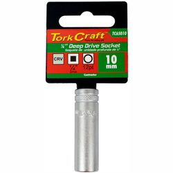 Socket 10mm 1/4' Dr Deep Socket Crv 12 .