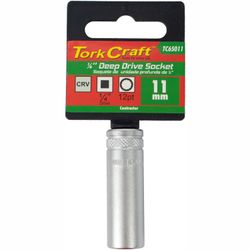 Socket 11mm 1/4' Dr Deep Socket Crv 12 .