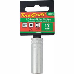 Socket 12mm 1/4' Dr Deep Socket Crv 12 .