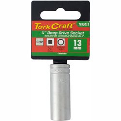 Socket 13mm 1/4' Dr Deep Socket Crv 12 .