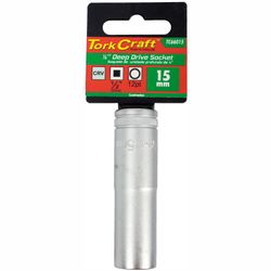 Socket 15mm 1/2' Dr Deep Socket Crv 12 .