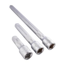 Extention Bar 3pc Set 1/2� 75/125/250mm Socket