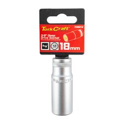Deep Socket 3/8'dr 18mm 12pt Crv