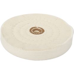 Buffing Pad Medium 150mm To Fit 12.5mm Arbor/spindle - White
