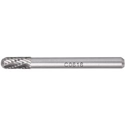 Rotary Burr Tungsten 6x16x6mm Rnd..