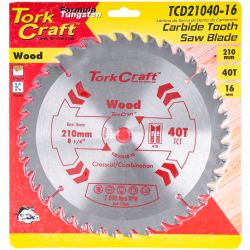 Blade Tct 210 X 40t 16mm General Purpose Combination