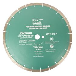 Dia. Blade 350x25.4mm Green/new Concrete Hot Pressed