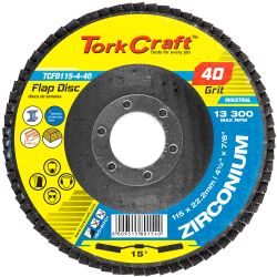 Flap Disc Zirconium 115mm 40grit Angled