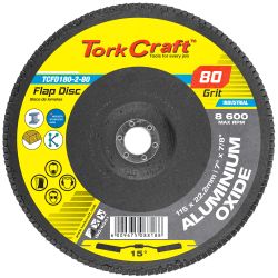 Flap Disc 180mm 15 Deg.angle 80grit A/o