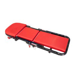 Mechanic Creeper/chair 2-in-1 Metal Frame Cushion 6 Wheel