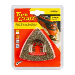 Quick Change Carbide Grit Delta Rasp 80mm(3-1/8')