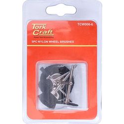 Wire Brushes Mini 5pc Nylon 3.2mm Shaft Assorted Shapes