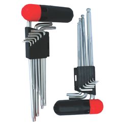 9pc Allen Key Set Interc. Handle Ball . Nt2125 C/w Torx Nt2126