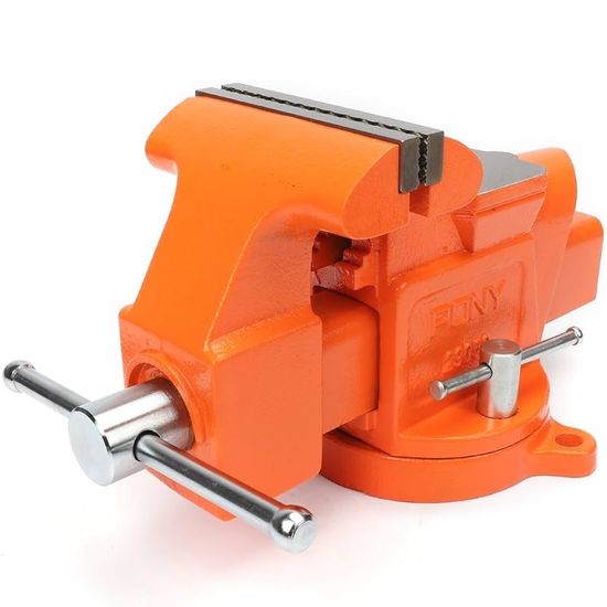 PONY 5" Heavy-duty Workshop Bench Vice Swivel Base