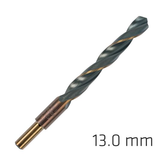 Hss Sprint Master 13.0mm Red Shank 9.5mm X1 Sleeved Din338 ALPEN Drill