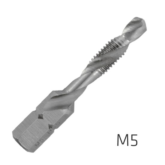 ALPEN Combination Tap Plw M5 1/4" Shank