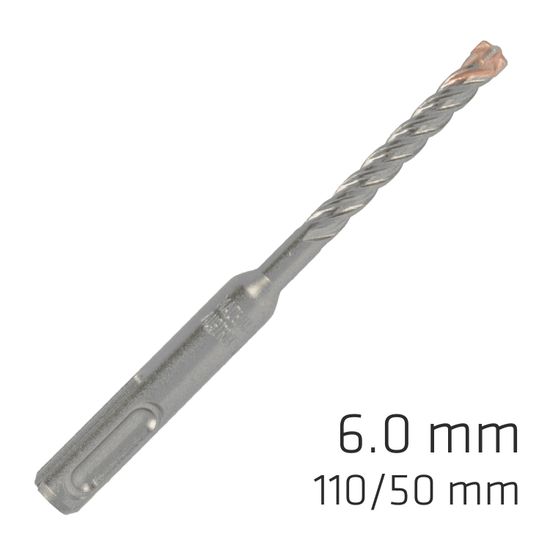 Force X 6.0 X 110/050 Sds-plus Rebar Drill Bit X4 Cutting Edges