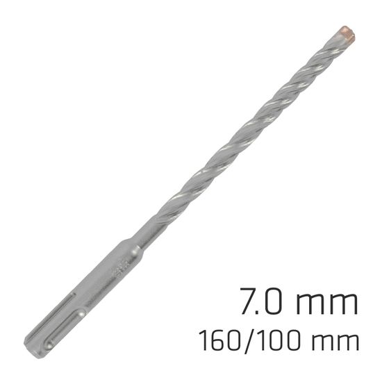 Force X 7.0 X 160/100 Sds-plus Rebar Drill Bit X4 Cutting Edges
