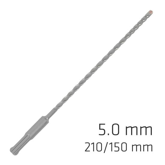 Force X 5.0 X 210/150 Sds-plus Rebar Drill Bit X4 Cutting Edges