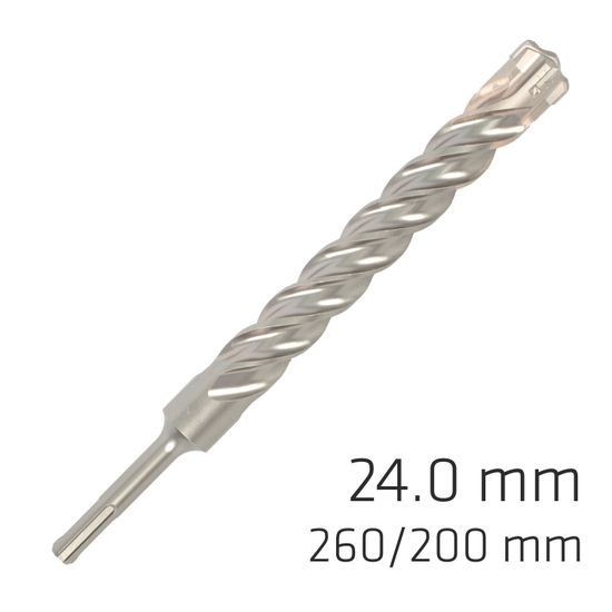 Force X 24.0 X 250/200 Sds-plus Rebar Drill Bit X4 Cutting Edges