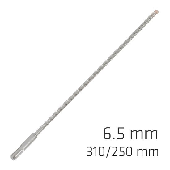 Force X 6.5 X 310/250 Sds-plus Rebar Drill Bit X4 Cutting Edges