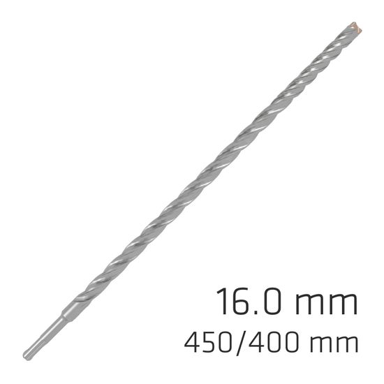 Force X 16.0 X 450/400 Sds-plus Rebar Drill Bit X4 Cutting Edges