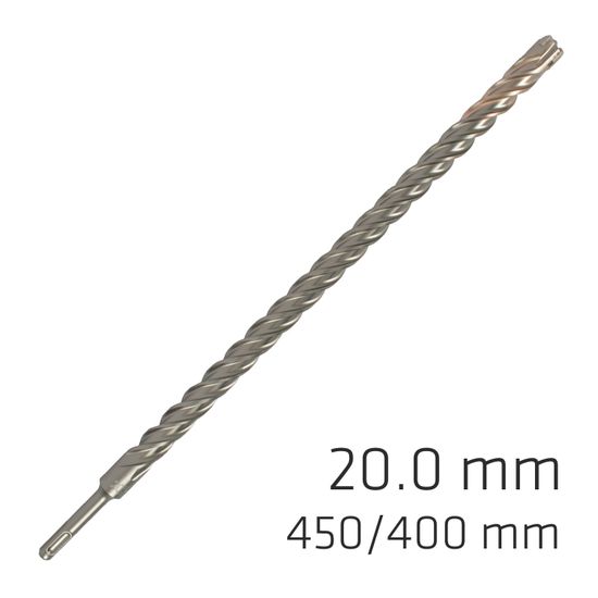 Force X 20.0 X 450/400 Sds-plus Rebar Drill Bit X4 Cutting Edges