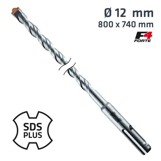 Sds Plus Hammer Bit 800 X740mm 12mm
