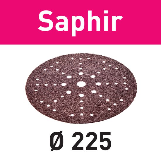 FESTOOL STF D225/48 P36 SA/25 Saphir Abrasive Discs 225mm P36 25 Piece