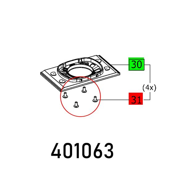 C-h Screw M4x8 10.9 Verz. Pr30