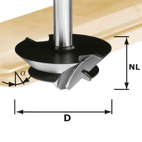 FESTOOL HW D 64/27 S12 Mitre Tongue and Groove Cutter 45&deg;