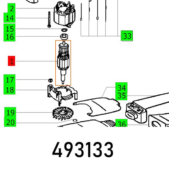 Armature 230v Rs 100 230v Et-bg