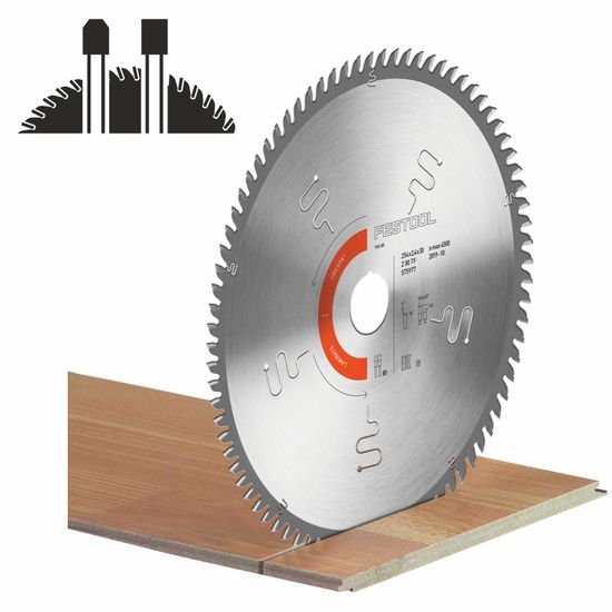 FESTOOL HW 254x2,4x30 TF80 L LAMINATE/HPL Saw Blade 254mm 80T