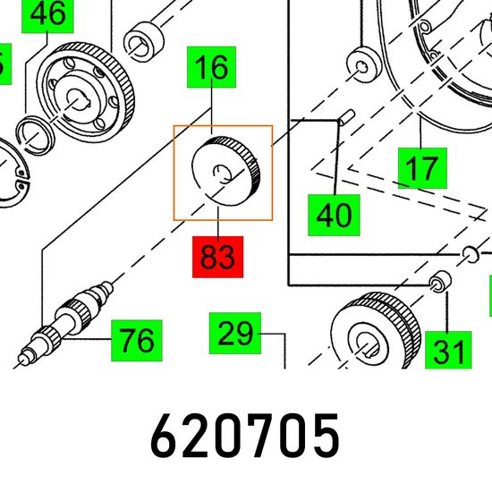 Motor Gear Mxp 1602 E