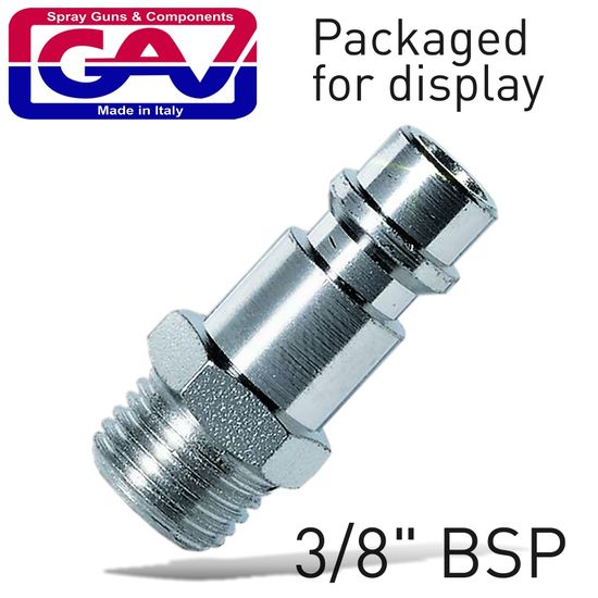 Coupler Insert 3/8"m 2 Packaged