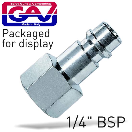 Connector German 1/4"fem. 2 Packaged