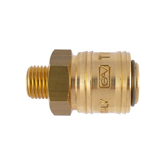 Brass Male Quick Coupler 1/4"m German