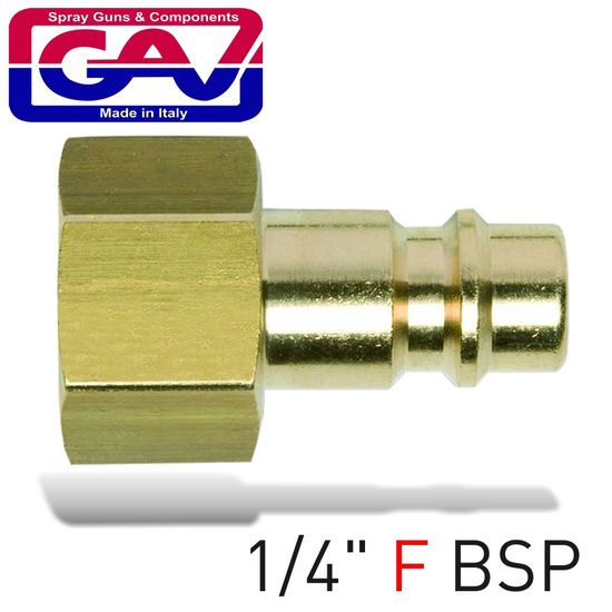 Brass Connector 1/4"f German