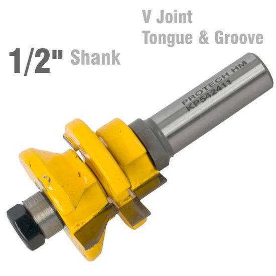 V Joint Tongue & Groove Assembly 1/2" Shank