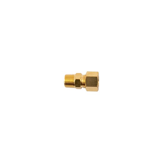 Brass Conical Str. 1/4"tube X 1/8" M