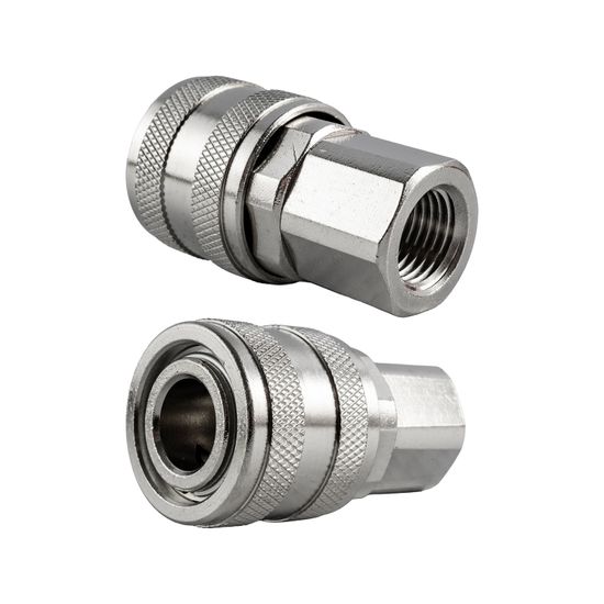 Quick Coupler Aro Style Brass N/plated 1/4" Female