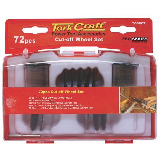 TORK CRAFT Cut-Off Wheel Set 72 Piece Mini